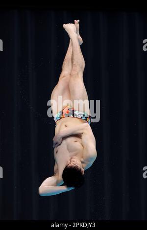 Tokyo, Japan. 7th Apr, 2023. Haruki Suyama Diving : Tsubasa Japan Diving Cup 2023 Men's 3m Springboard Final at the Tokyo Aquatics Centre in Tokyo, Japan . Credit: Naoki Nishimura/AFLO SPORT/Alamy Live News Stock Photo