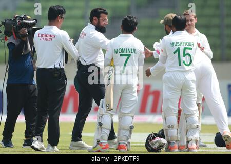 Aleem Dar PP is a Pakistani cricket umpire and former cricketer. He is a member of the Elite Panel of ICC Umpires, Bangladesh-Ireland test match is hi Stock Photo