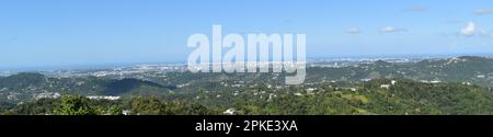 Enjoying the gifts of Mother Nature at the enchanted Island  of Puerto Rico Stock Photo