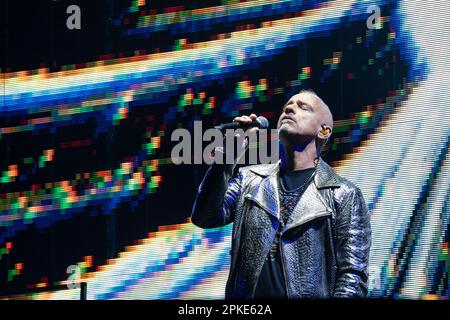 Rome, Italy. 06th Apr, 2023. The Italian singer and songwriter, Eros Ramazzotti performs live in Rome on the occasion of the 'Battito Infinito World Tour'. Credit: SOPA Images Limited/Alamy Live News Stock Photo