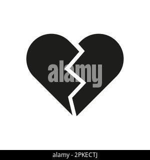 Heart crash icon simple design Stock Vector