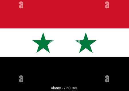 Official national Syria flag background Stock Vector