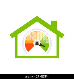 Energy efficiency home icon  house Stock Vector