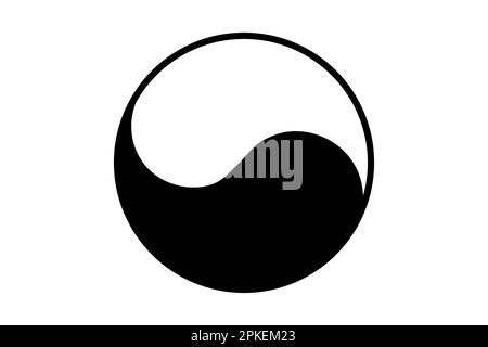 yin-yang icon simple  design Stock Vector