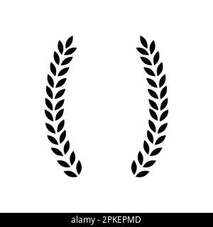 Leaves branch frame icon simple design Stock Vector