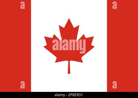 Official national Canada flag background Stock Vector