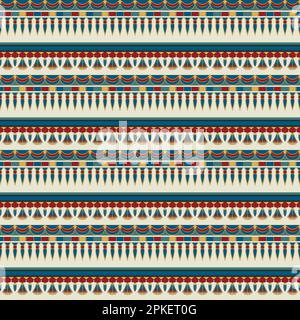 Ancient Egyptian ornament tribal seamless pattern. Religious paganistic ...