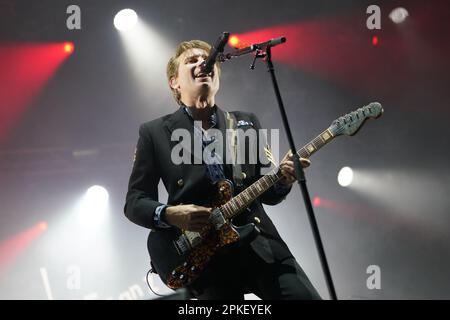 ISTANBUL, TURKIYE - SEPTEMBER 24, 2022: Franz Ferdinand Concert in Cheerz Festival Stock Photo