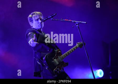 ISTANBUL, TURKIYE - SEPTEMBER 24, 2022: Franz Ferdinand Concert in Cheerz Festival Stock Photo