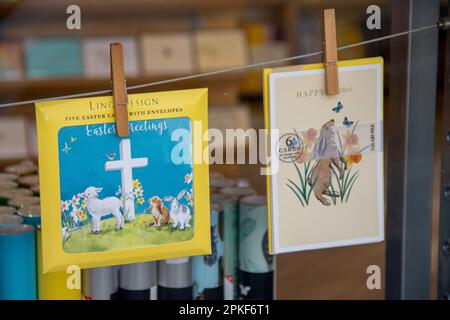 London, UK. 07th Apr, 2023. London, UK - April 7th, 2023: London's shops hop into action as Easter approaches, adorning their windows with colorful displays and stocking up on treats for the holiday festivities. Credit: Sinai Noor/Alamy Live News Stock Photo