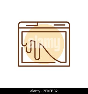 Loading color line icon. Website banner. Download process. System update. Stock Vector