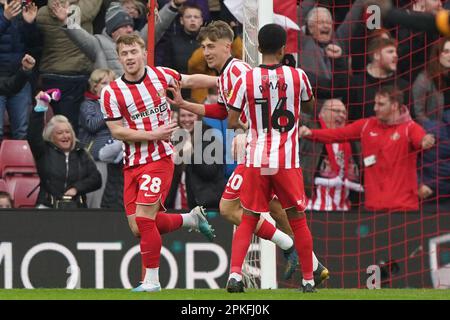 Joe Gelhardt of Hull City celebrates his goal during the Sky Bet ...