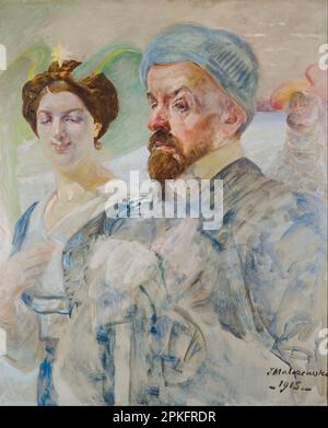 Self-portrait 1915 by Jacek Malczewski Stock Photo