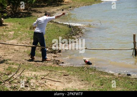 People fishing in Istanbul Stock Photo