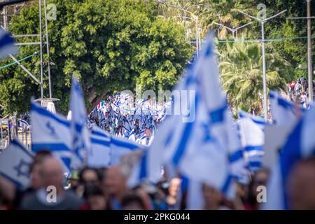 Civilian protests in the city of Rehovot Israel against the planned changes of Israeli government to the high court of justice Stock Photo