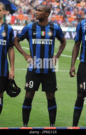 Milan, Italy, 24/03/2010 : Samuel Eto’o during the match Inter Atalanta Stock Photo