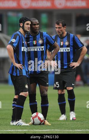 Milan, Italy, 24/03/2010 : Samuel Eto’o during the match Inter Atalanta Stock Photo