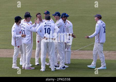 London, UK. 07th Apr, 2023. Essex players seen during the County Championship between Middlesex and Essex at Lord's Cricket Ground. Final score; Middlesex 170:266 Essex. Credit: SOPA Images Limited/Alamy Live News Stock Photo