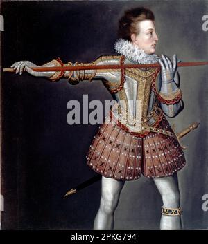 Henry, Prince of Wales  circa 1612  by Isaac Oliver Stock Photo