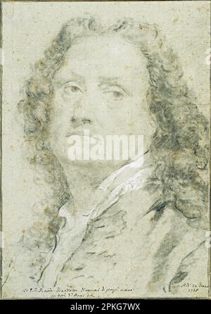Self-Portrait, 1735 1735 by Giovanni Battista Piazzetta Stock Photo