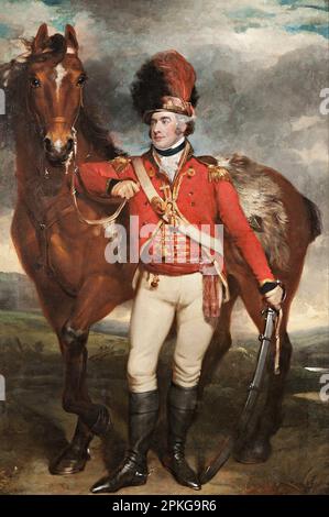 Major O'Shea of the Loyal Cork Legion 1798 by Martin Archer Shee Stock Photo