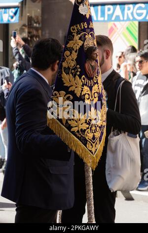 Madrid, Spain; April 2, 2023: Holy Week Procession On Palm Sunday ...