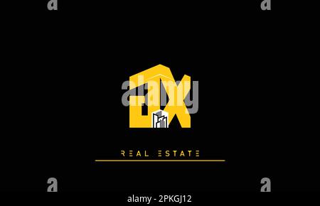 Real Estate letters Initials Monogram logo JX , XJ Stock Vector