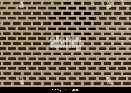 Grid pattern of isolated metal usable as background. Stock Photo