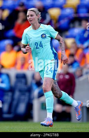 Australia's Larissa Crummer during an International Friendly match at Cherry Red Records Stadium, London. Picture date: Friday April 7, 2023. Stock Photo