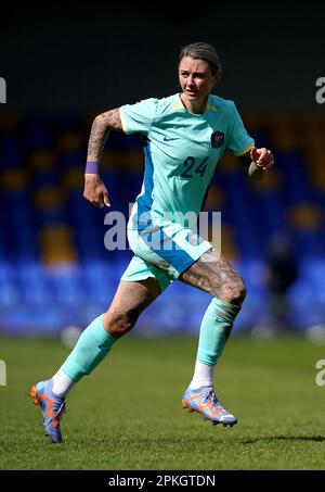 Australia's Larissa Crummer during an International Friendly match at Cherry Red Records Stadium, London. Picture date: Friday April 7, 2023. Stock Photo