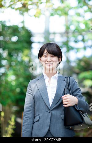 Smiling businesswoman Stock Photo