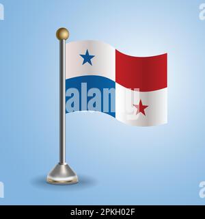 State table flag of Panama. National symbol, vector illustration Stock Vector