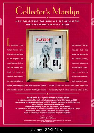 Vintage 'Playboy' November 1991 magazine issue advert, USA Stock Photo