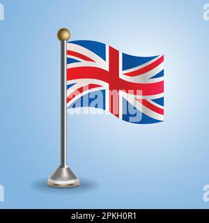 State table flag of United Kingdom. National symbol, vector illustration Stock Vector