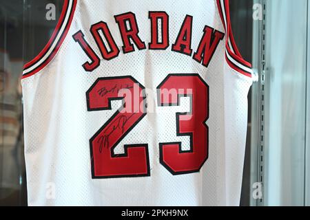 Michael Jordan 1998 'The Last Dance' Chicago Bulls Signed & Game Worn Jersey, Matched to 2 Games, VICTORIAM, PART II, 2023