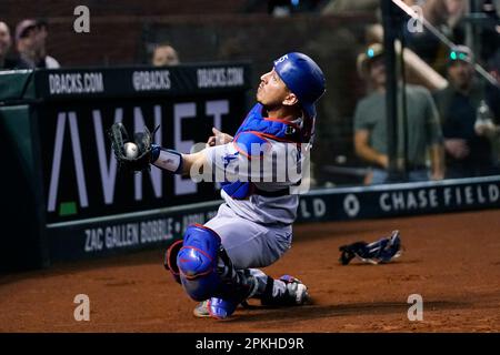  Austin Barnes Signed Game Used Franklin Baseball