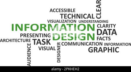 word cloud - information design Stock Vector
