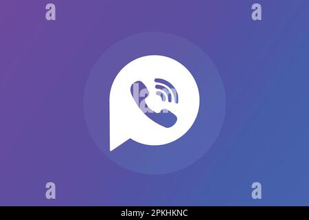 Call icon with speech bubble vector design Stock Vector