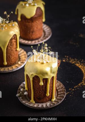 easter cake on a dark background. High quality photo Stock Photo