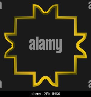 luxury Islamic style border and frame design template vector element Stock Vector