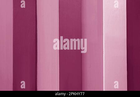 Gradient deep purple colored vertical stripes pattern wooden board for abstract background Stock Photo