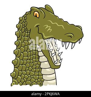 crocodile kids cartoon vector illustration Stock Vector