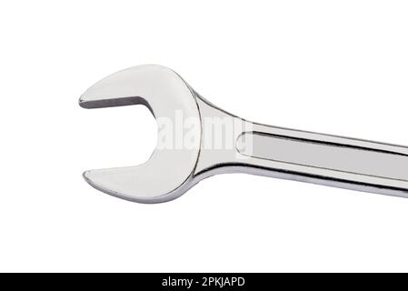 Spanner isolated on white, including clipping path, copy space Stock Photo