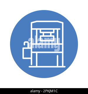 Welding machine olor line icon. Metal work. Pictogram for web page. Stock Vector