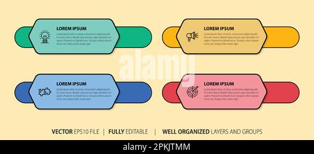 Business Infographic elements with modern design vector. Stock Vector
