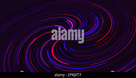 Neon glowing multicolored lines, abstract background, illustration. Stock Photo