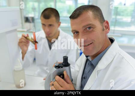 confident researcher looking at the camera Stock Photo