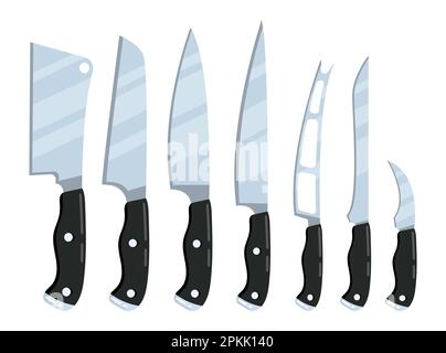 https://l450v.alamy.com/450v/2pkk140/kitchen-knives-set-vector-professional-kitchen-knives-for-cutting-meat-vegetables-kitchenware-for-cutting-blade-cook-for-restaurants-cafes-stai-2pkk140.jpg