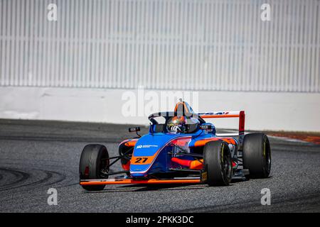 27 PIERRE Edgar FRA, Mygale M21-F4, action, during the 1st round of the Championnat de France FFSA F4 2023, from April 7 to 10, 2023 on the Circuit Paul Armagnac, in Nogaro, France - Photo Grégory Lenormand/DPPI Credit: DPPI Media/Alamy Live News Stock Photo