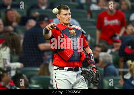ATLANTA, GA - APRIL 12: Atlanta Braves catcher Sean Murphy #12